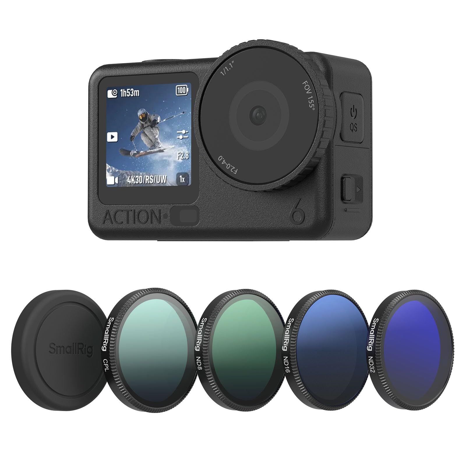 Amazon.com : SmallRig ND Filter Kit for DJI Osmo Action 6, 5 Pack